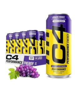 C4 Smart Energy Drink Zero Sugar Grape Frost 12pk/16oz
