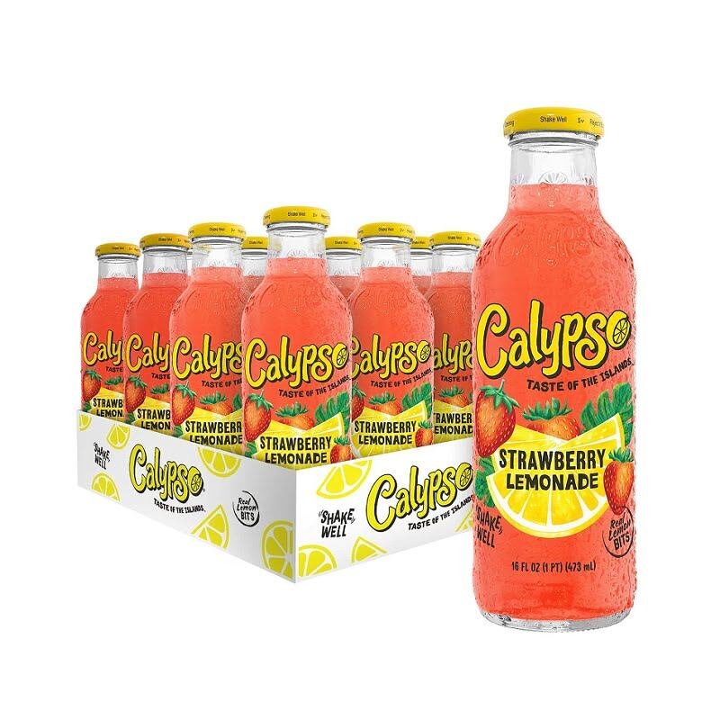 Calypso Strawberry Lemonade 16oz/12pk Calypso Strawberry Lemonade 16oz 12pk