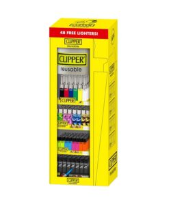Clipper Lighters 4-Tier Mixed Display + Free Tray