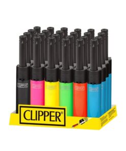 Clipper Lighters Minitube Solid Fluo BW 24ct