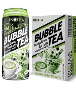 Inotea Matchha Green Tea Bubble Latte 16.6oz 24pk