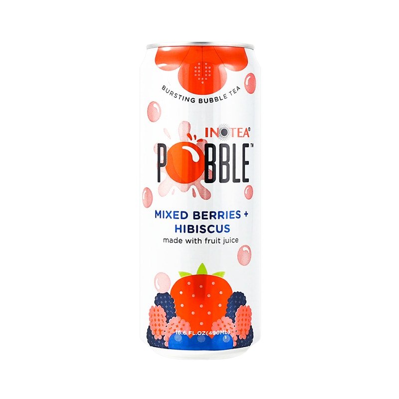 Inotea Pobble Mixed Berries + Hibiscus 16.6oz 24pk Inotea Pobble Mixed Berries Hibiscus 16.6oz 12pk