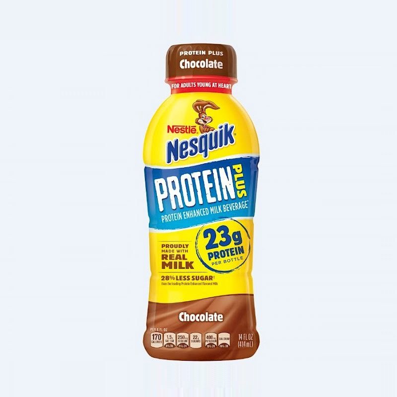 Nestle Nesquick Protein Plus Chocolate 14oz Nestle Nesquick Protein Plus Chocolate 14oz