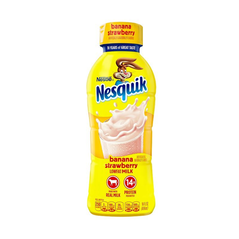 Nestle Nesquick Strawberry Banana 14oz/12pk Nestle Nesquick Strawberry Banana 14oz 12pk