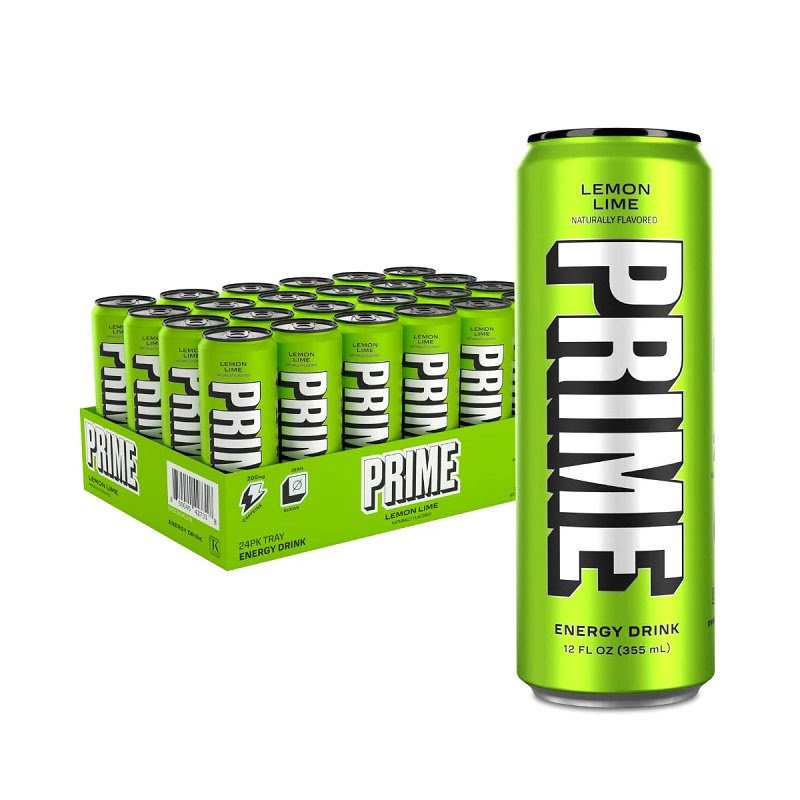Prime Energy Hydration Drink Lemon Lime 12oz/24cans Prime Energy Hydration Drink Lemon Lime 12oz 24cans