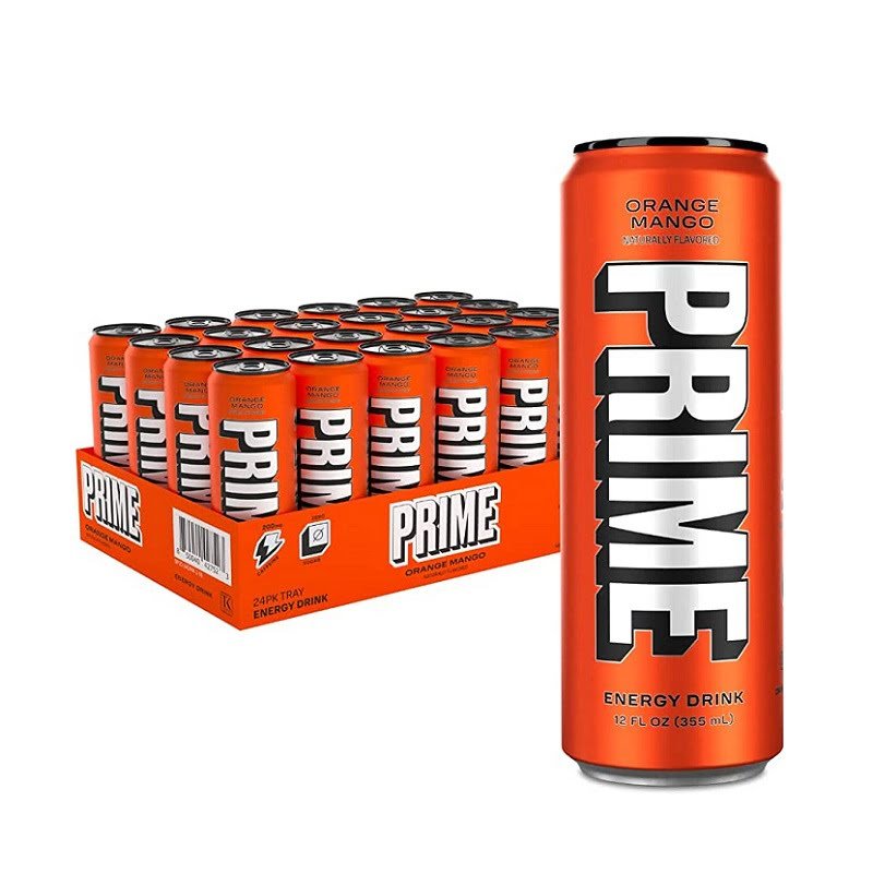 Prime Energy Hydration Drink Orange Mango 12oz/24cans Prime Energy Hydration Drink Orange Mango 12oz 24cans