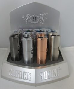 Scorch #61540 Torch/Flint Igniter 3T W/Cigar Punch Assort Color 12ct