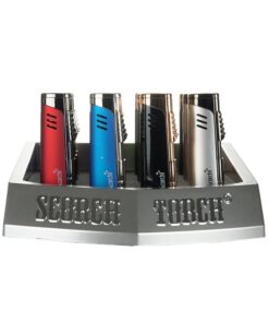 Scorch #61645 Torch Tower 3 Torch/Two -Tone Metallic Finish/See Thru 12ct