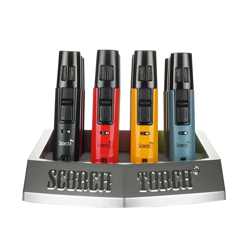 Scorch 61658 Torch Standing Pencil 2 Torch Matte Finish Vibrant Colors See Thru 12ct