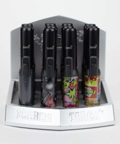 Scorch #61664 Torch Pencil Ass Black-Graffiti & Leaf Designs 12ct