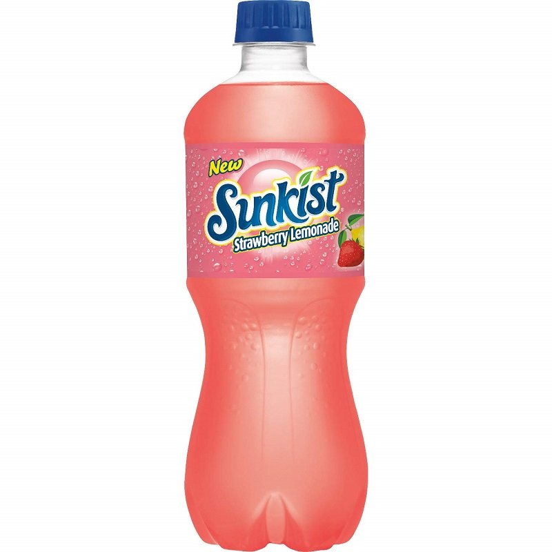 Sunkist Strawberry Lemonade Soda 20fl oz 24pk Sunkist Strawberry Lemonade 20oz 24ct