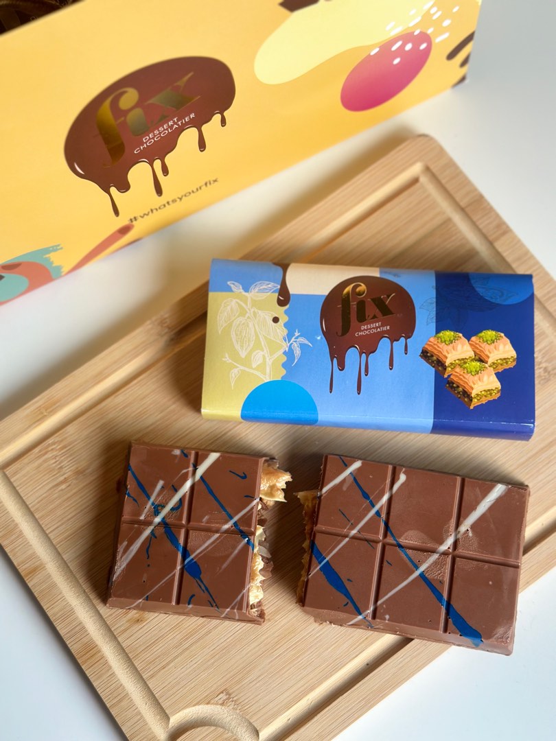 Viral Dubai Pistachio Chocolate Bar for Gifting & Bulk - Baklawa 2