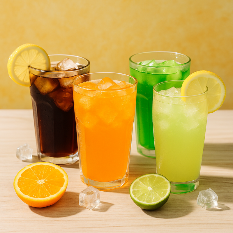 refreshing soft drinks for summer